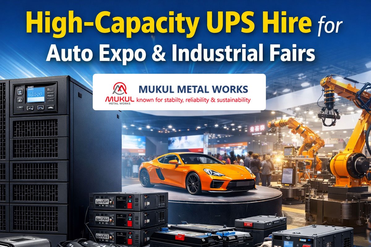 High-Capacity UPS Hire for Auto Expo & Industrial Fairs