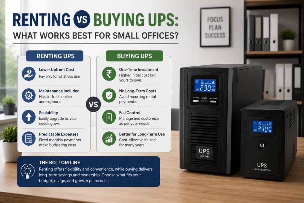 Renting vs Buying UPS: What Works Best for Small Offices