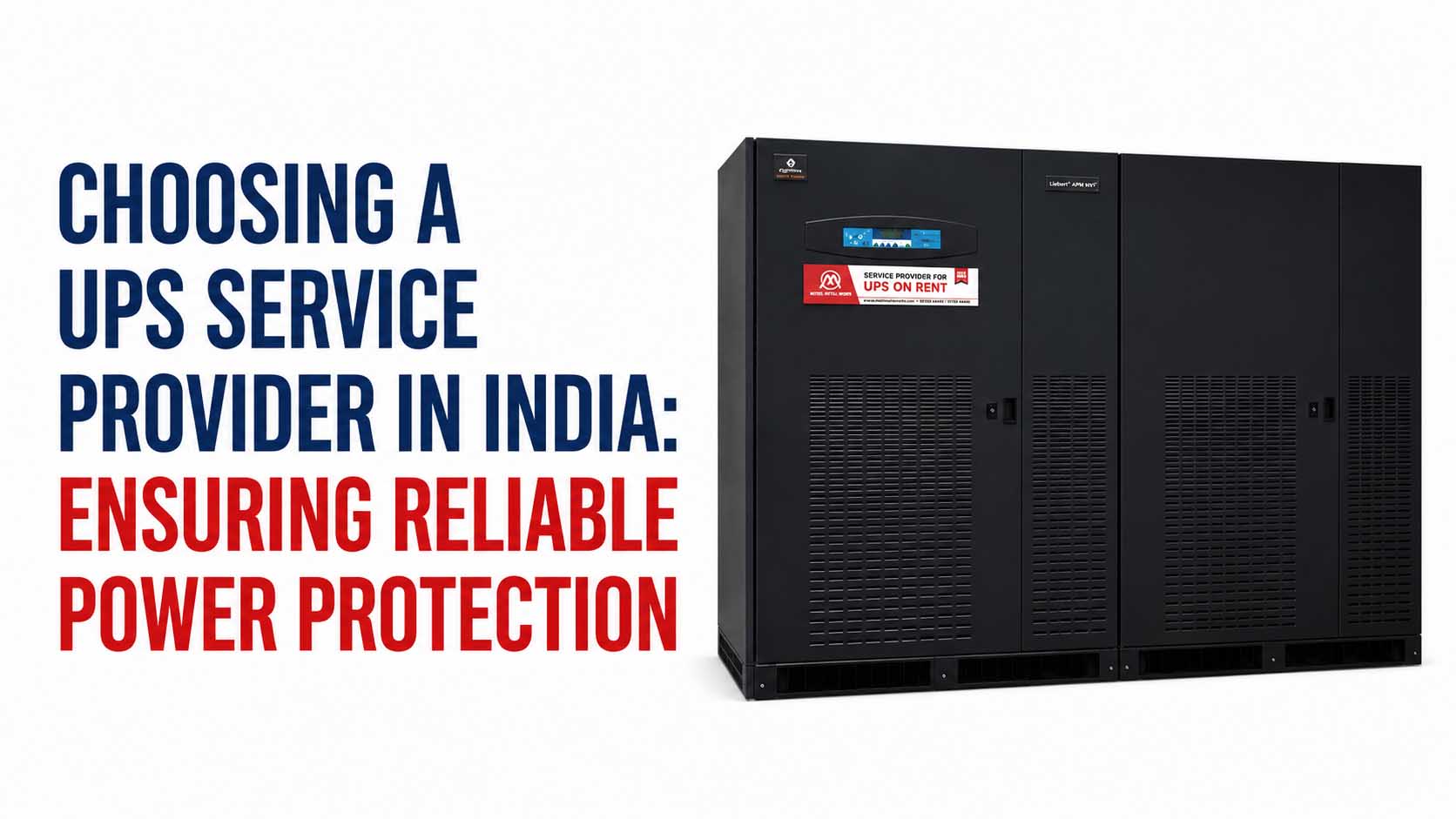 Choosing a UPS Service Provider in India