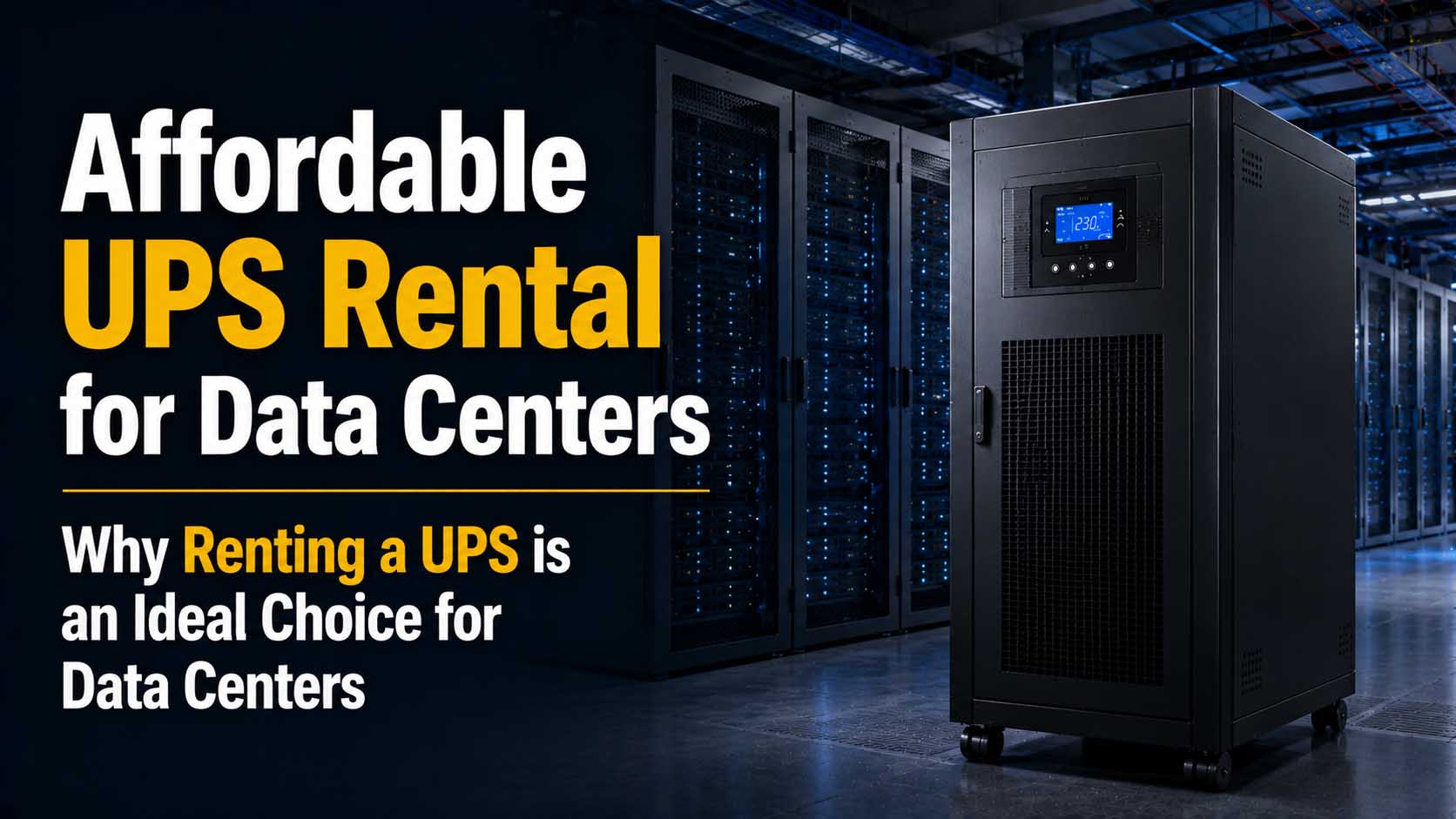 Affordable UPS Rental for Data Centers | Why Renting a UPS is an Ideal Choice for Data Centers