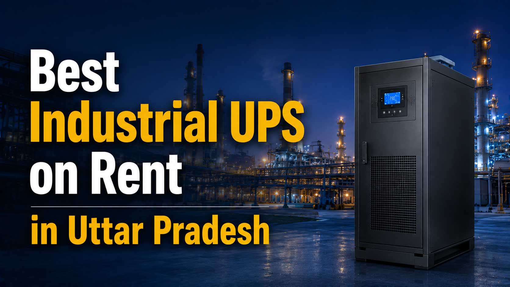 Best Industrial UPS on Rent in Uttar Pradesh | Reliable Power Backup
