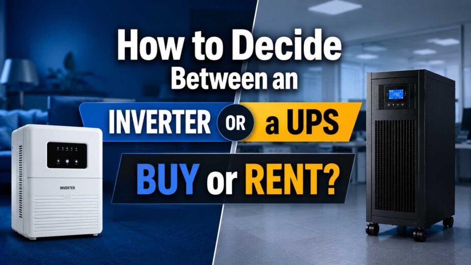 How to Decide Between an Inverter or a UPS: Buy or Rent?