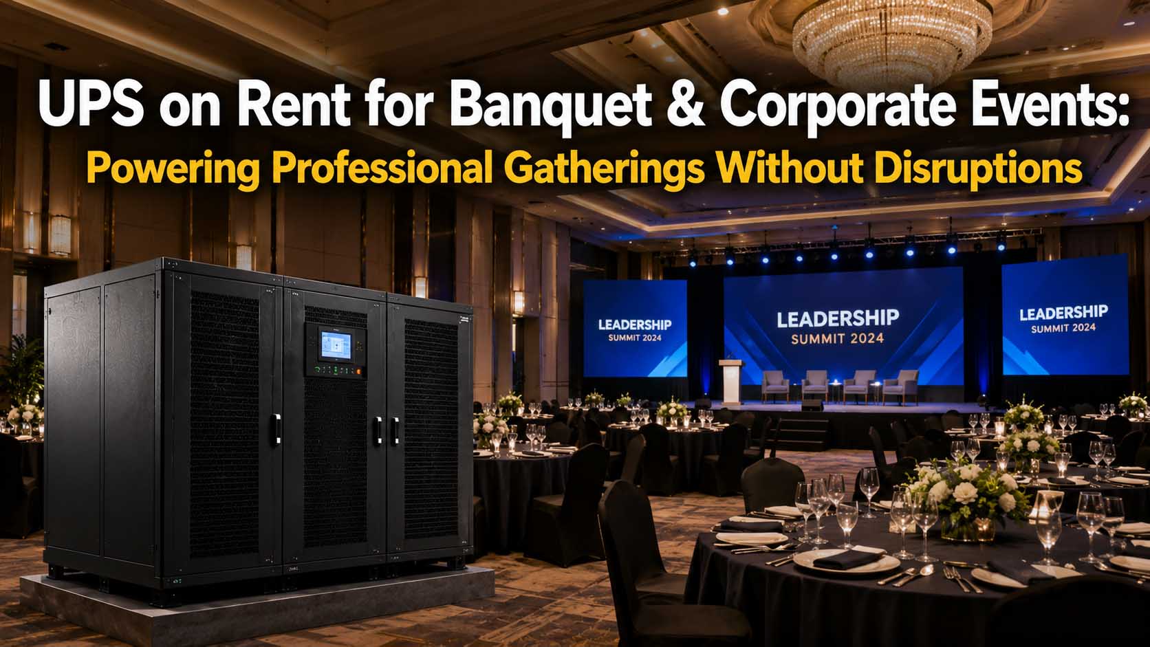 UPS on Rent for Banquet & Corporate Events: Powering Professional Gatherings Without Disruptions