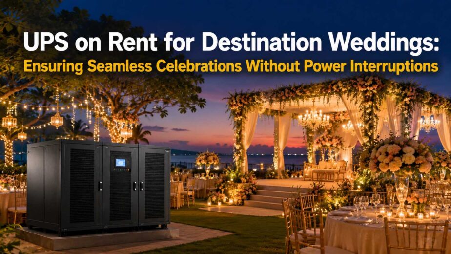 UPS on Rent for Destination Weddings: Ensuring Seamless Celebrations Without Power Interruptions