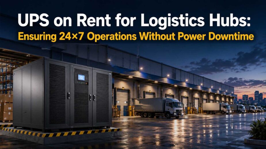 UPS on Rent for Logistics Hubs: Ensuring 24×7 Operations Without Power Downtime