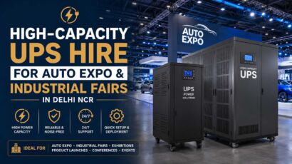 High-Capacity UPS Hire for Auto Expo & Industrial Fairs in Delhi NCR