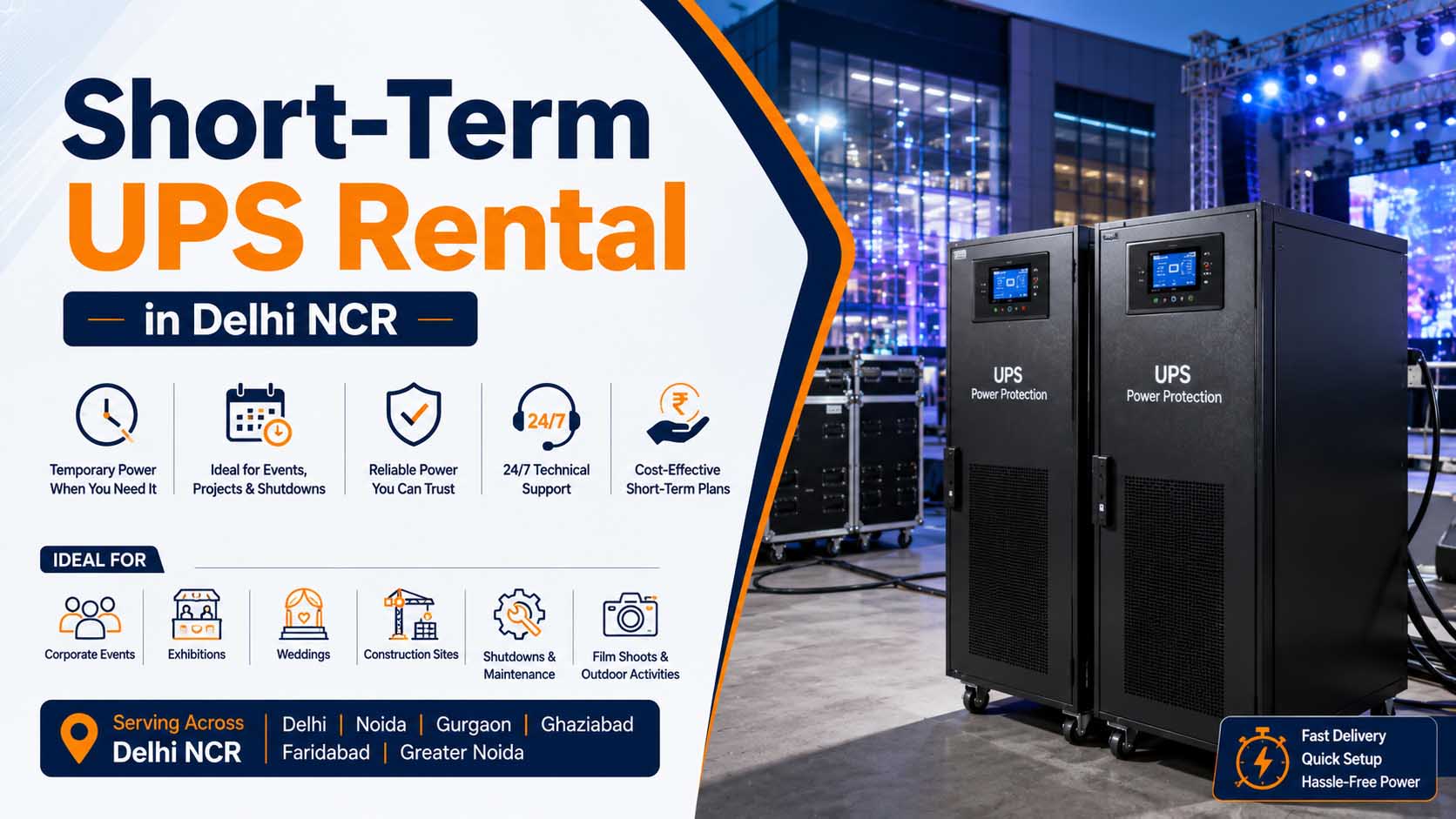 Short-Term UPS Rental in Delhi NCR