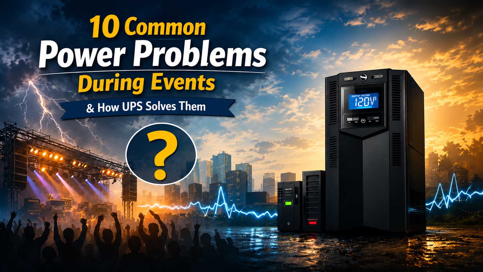10 Common Power Problems During Events & How Online UPS Solves Them