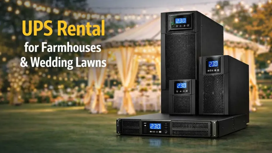 UPS Rental for Weddings & Farmhouses | Reliable Power Backup for Luxury Wedding Setups