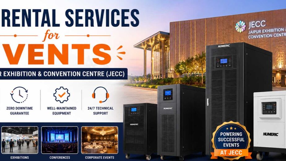 UPS Rental Services for Events at Jaipur Exhibition & Convention Centre (JECC)