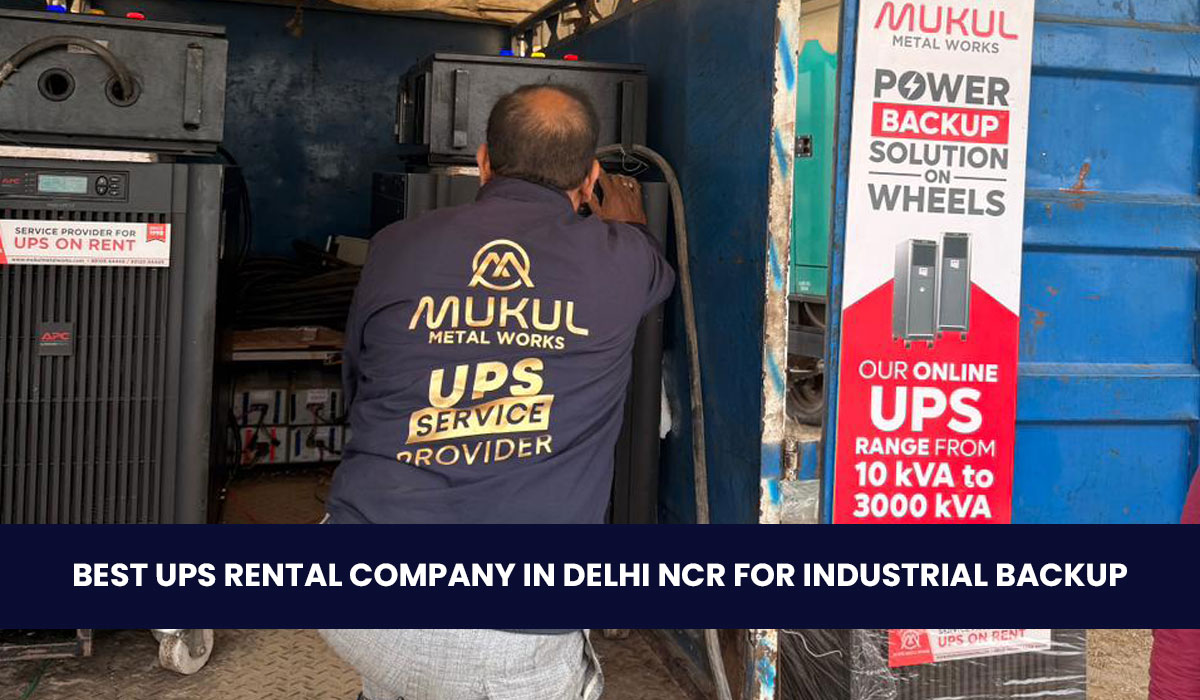Best UPS Rental Company in Delhi NCR for Industrial Backup