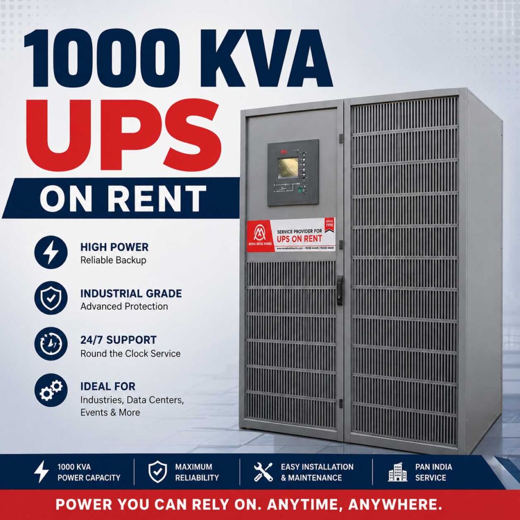 1000 KVA UPS on Rent
