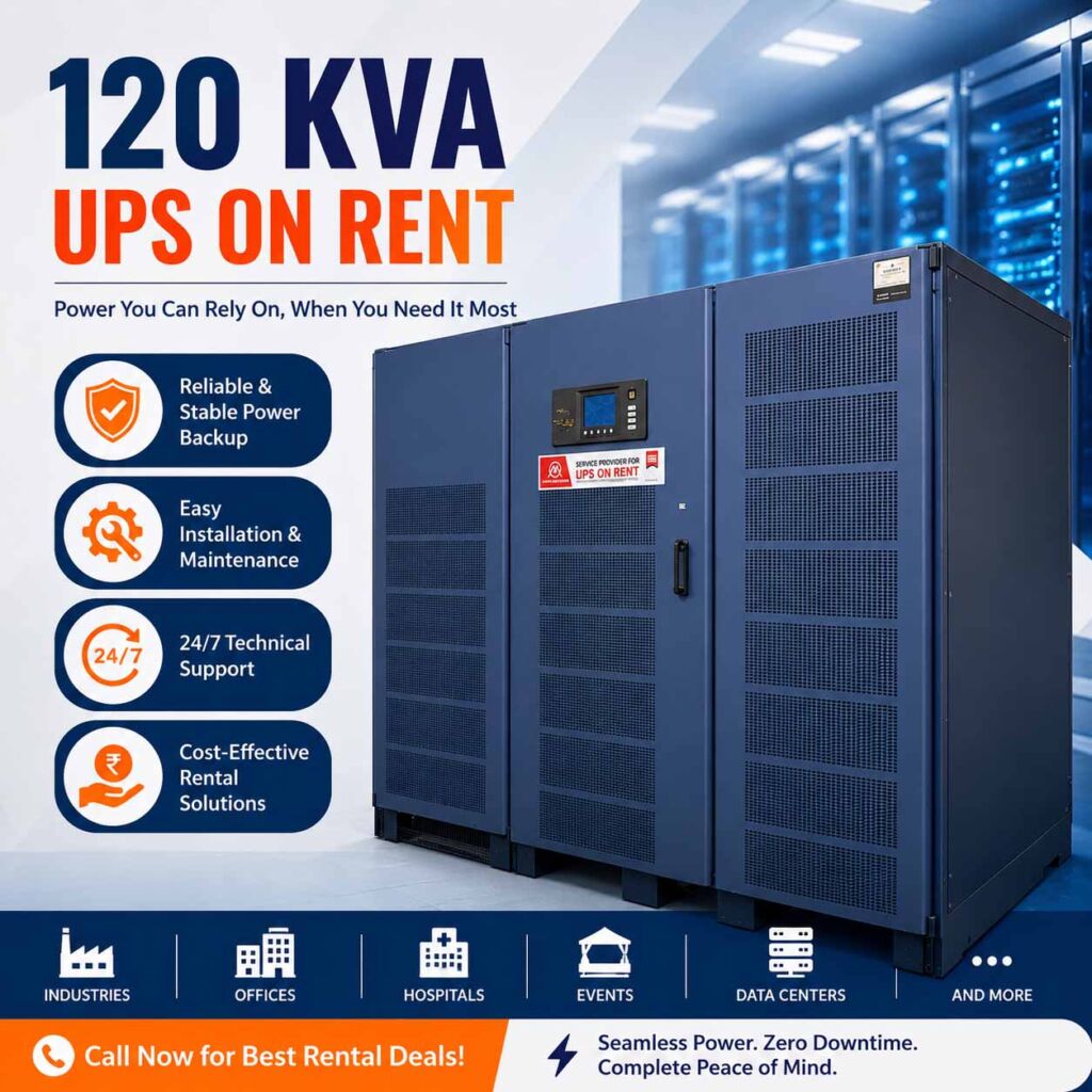 120 KVA UPS in Rent