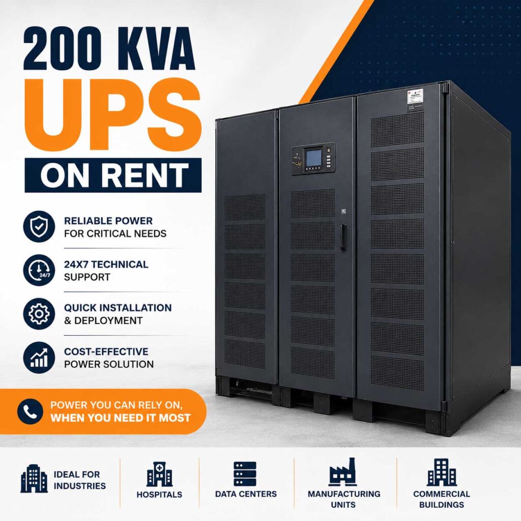 200 KVA UPS on Rent