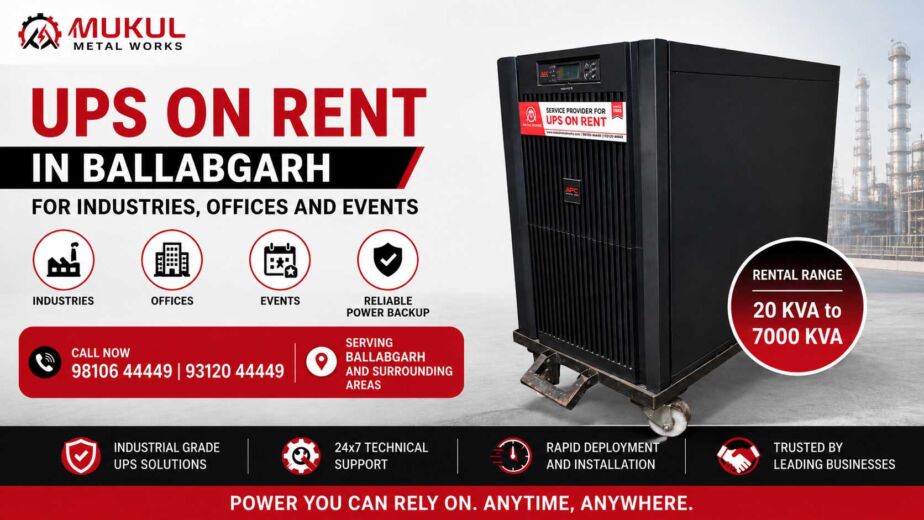 UPS on Rent in Ballabgarh for Industries, Offices and Events